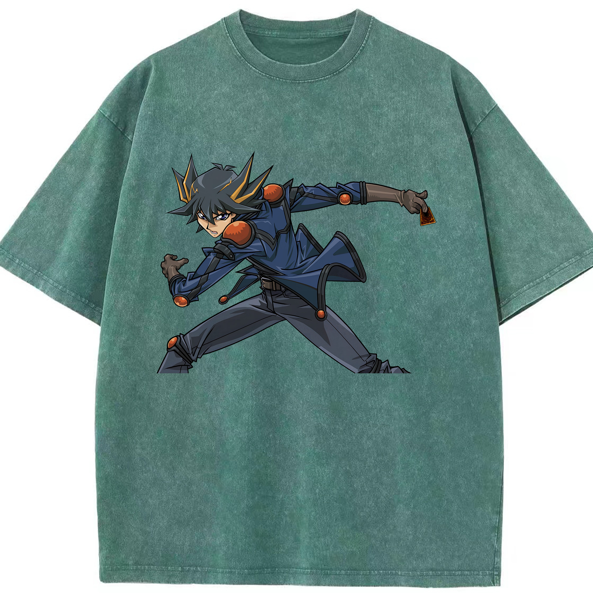 （画像用） 遊☆戯☆王 Yu-Gi-Oh! 綿100% ヴィンテージ風 半袖Tシャツ（フロントプリント）